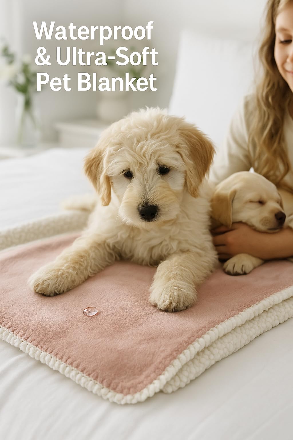 ShottuShop Waterproof Pets Blanket - 50"x60" inches, Medium Size Puppy Protector Throw Blanket for Dogs & Cats